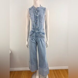Denim Blue Women Jeans Overalls